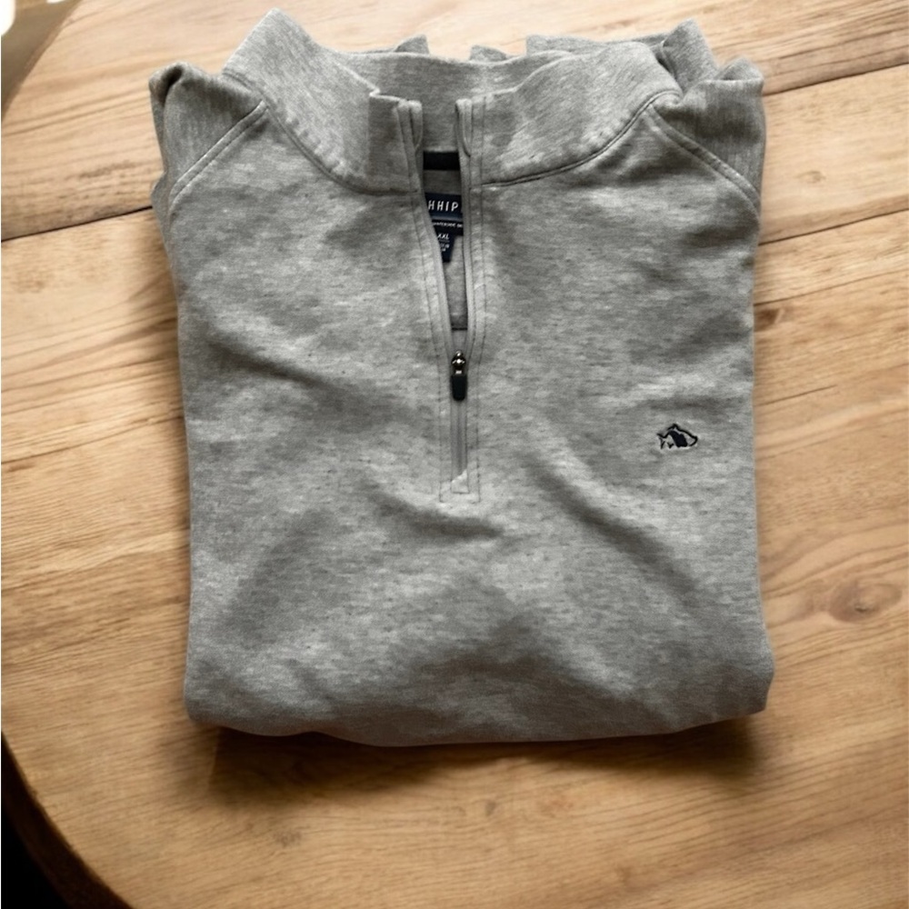 Gray Half-Zip Sweater